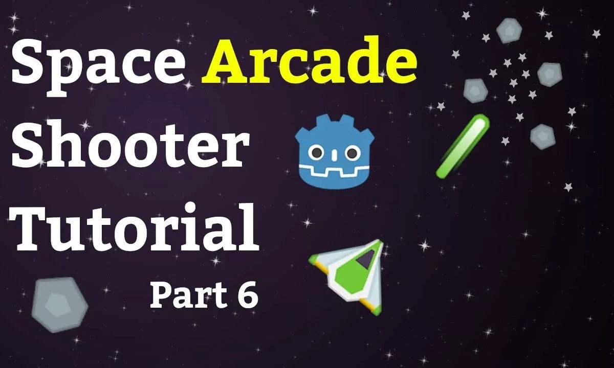 Godot 3.3 Tutorial - Space Asteroid Arcade Shooter (Part 6): Shaders & Particles