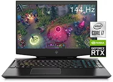 OMEN 15 Gaming Laptop, NVIDIA GeForce RTX 2070 Max-Q, Intel Core i7-10750H, 16 GB DDR4 RAM, 512 GB PCIe NVMe SSD, 15.6" Full HD 144hz, Windows 10 Home, RGB Keyboard (15-dh1060nr, 2020 Model)
