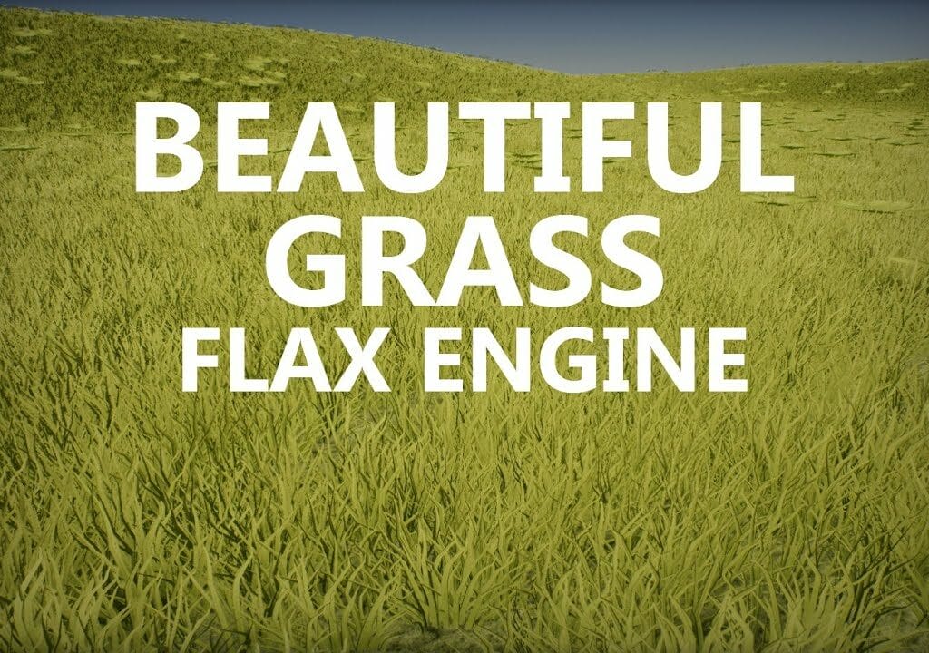 how to create grass in flax engine
