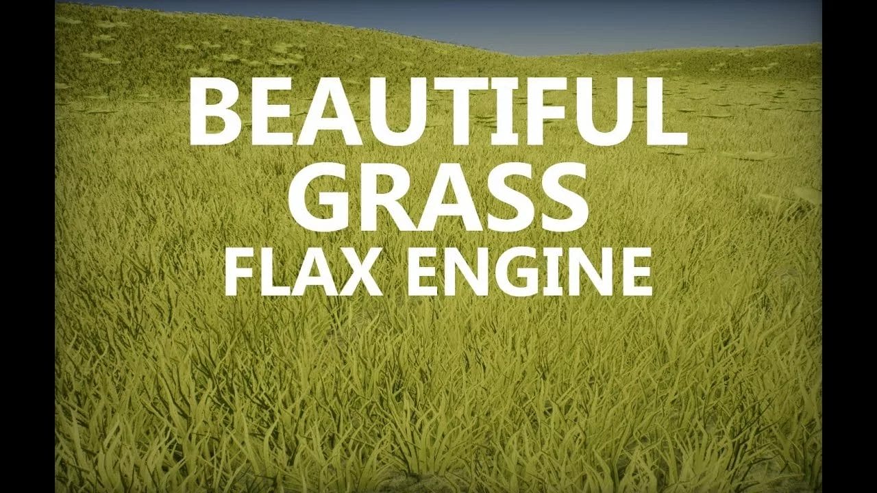 how to create grass in flax engine