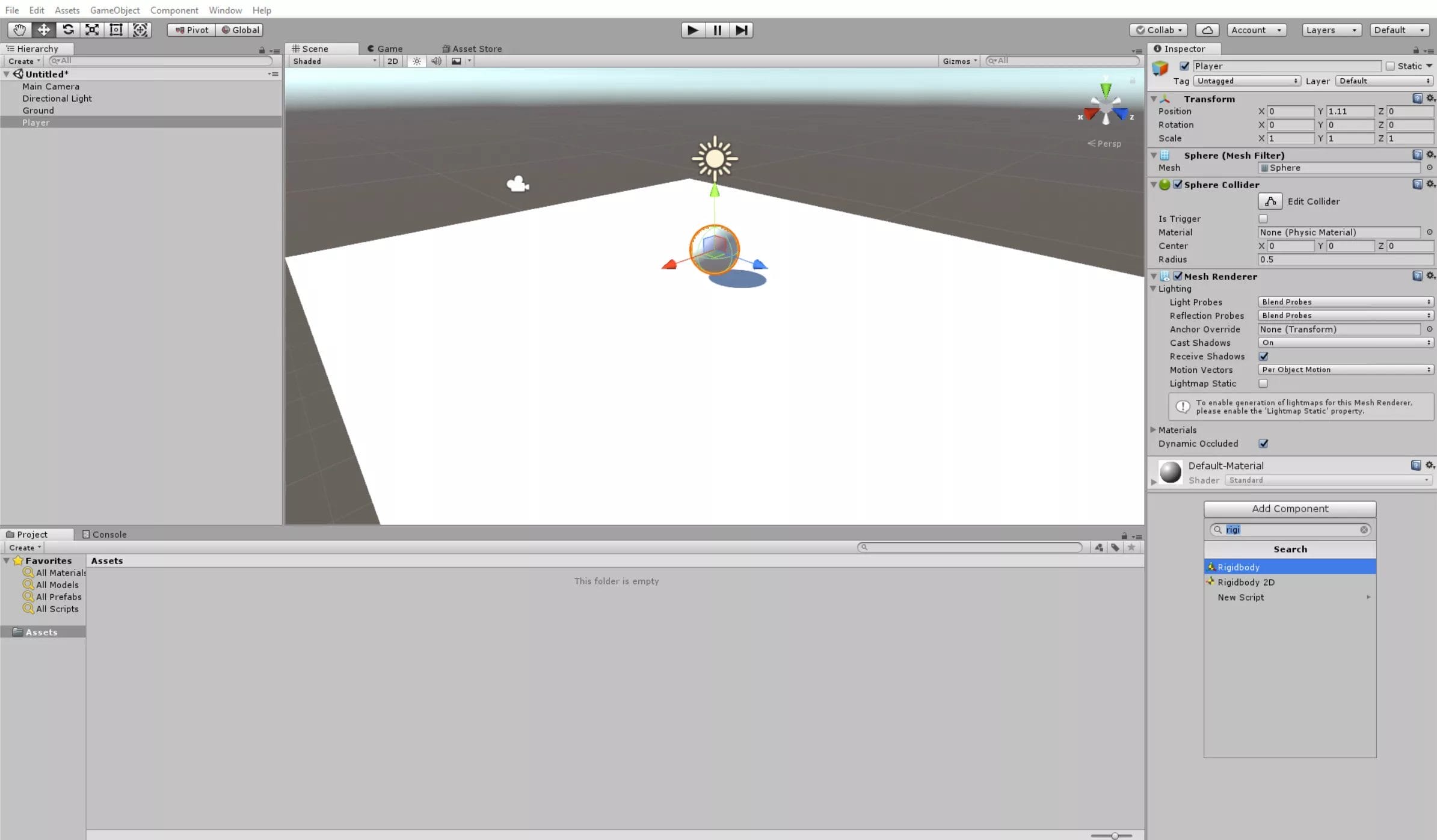 Player movement in Unity with Rigidbodies