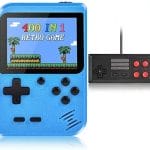 Handheld Game Console, Retro Game Console with 400 Classic Handheld Games, Supporting 2 Players & TV Connection, 800 mAh Rechargeable Battery