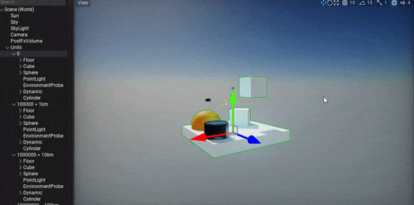 Flax Engine 1.4 64-bit world coordinates