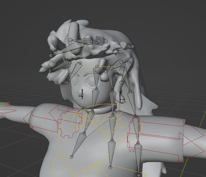 Hair Animation based on wind Direction for Godot Engine