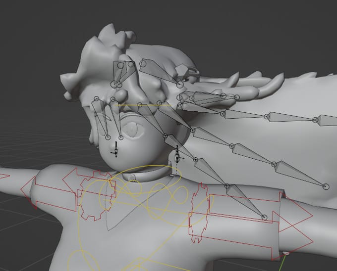 Hair Animation based on wind Direction for Godot Engine