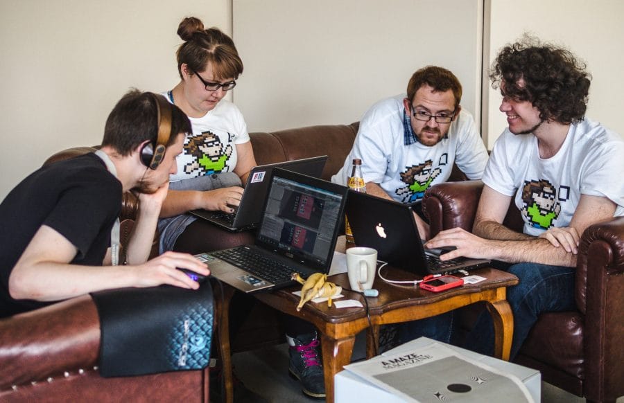 How to organise your own Game Jam? - Game jam participants in action