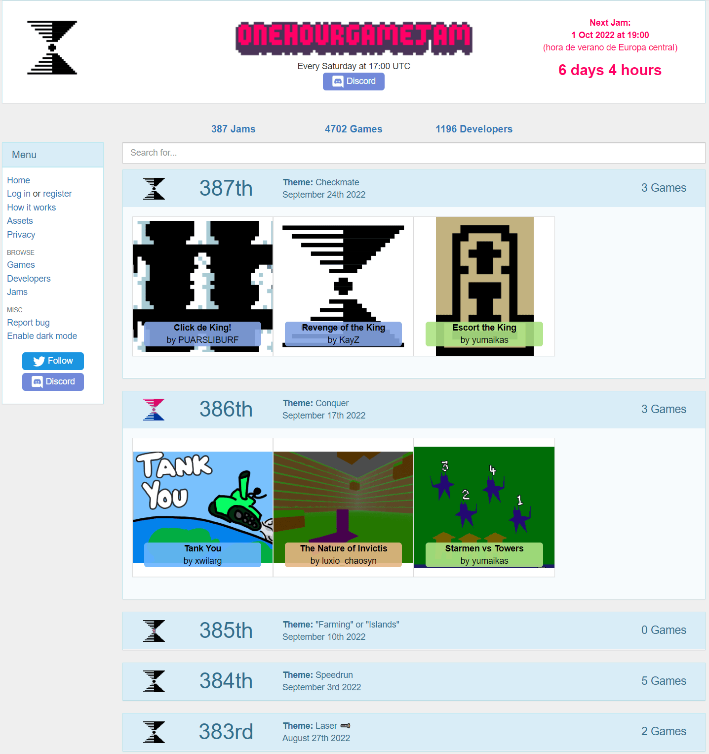 How to organise your own Game Jam? - One Hour Game Jam