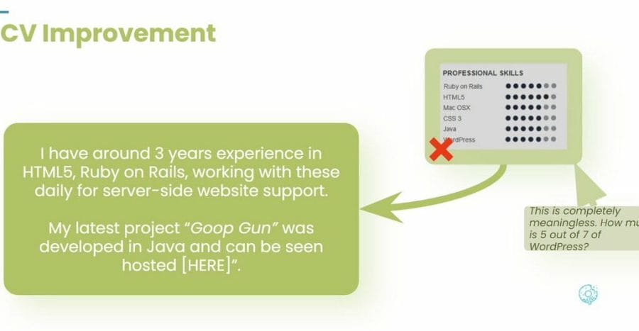 how to get a job in the games industry - CV improvement