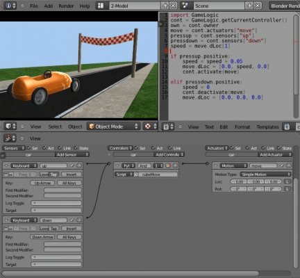 GAME DEVELOPMENT WITH PYTHON - BLENDER GAME ENGINE