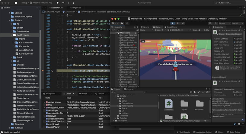 game development with unity