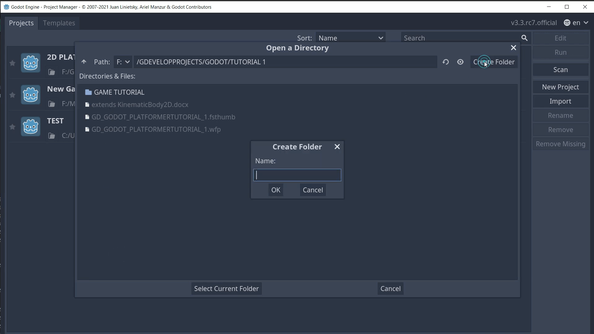 How To Make A 2d Platformer In Godot - Setting project
