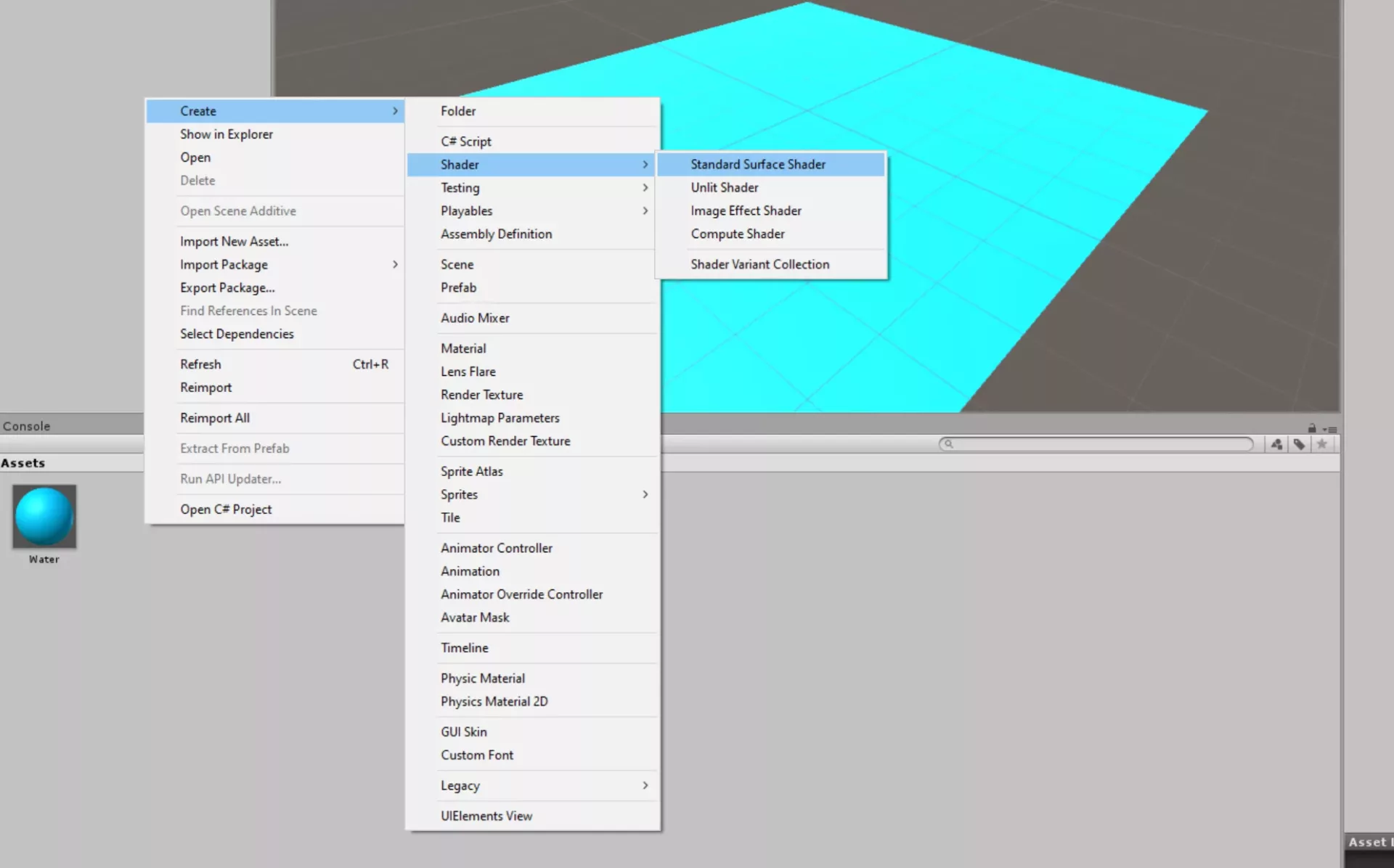 Water In Unity: creating the shader