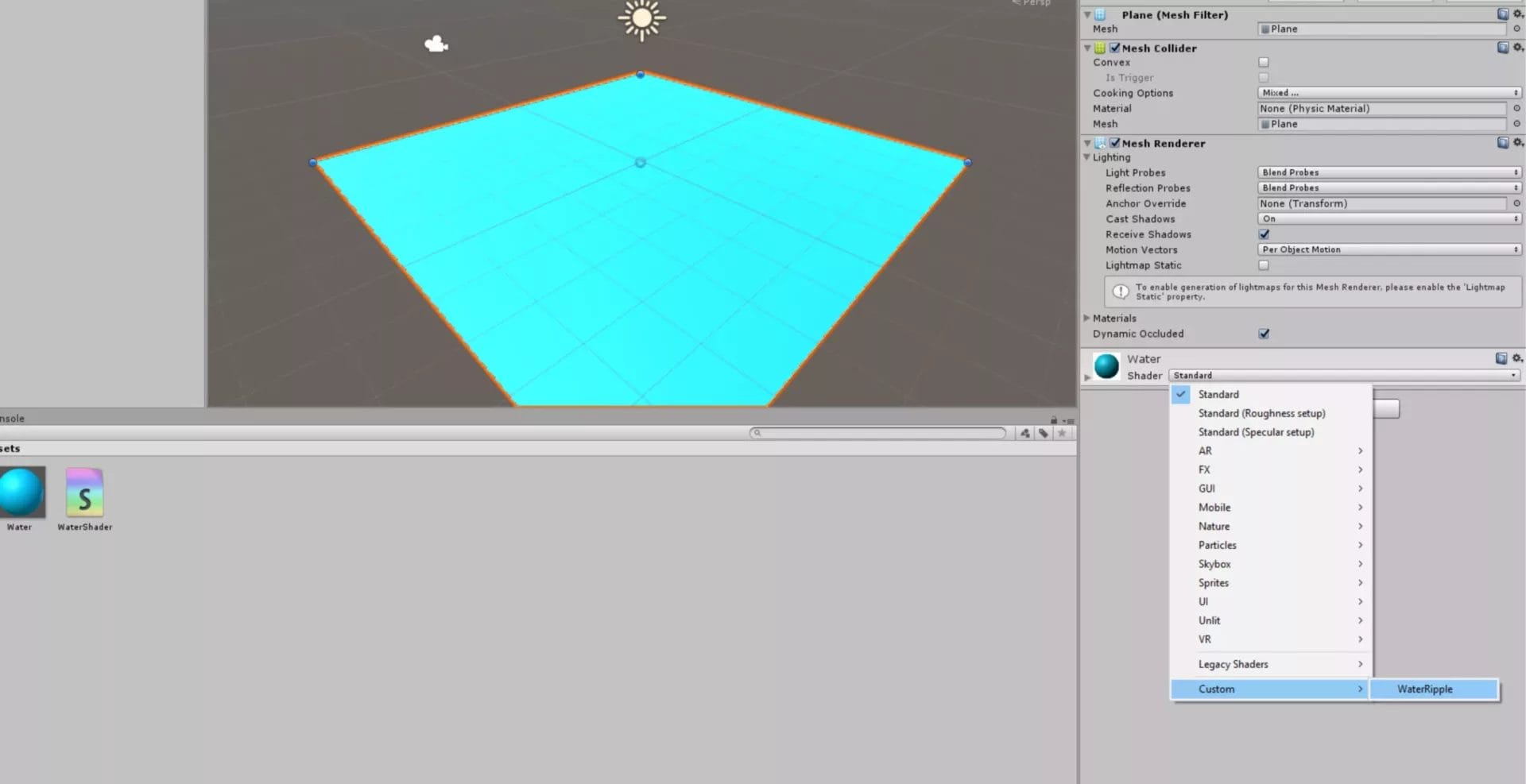 Water In Unity: Editing the shader