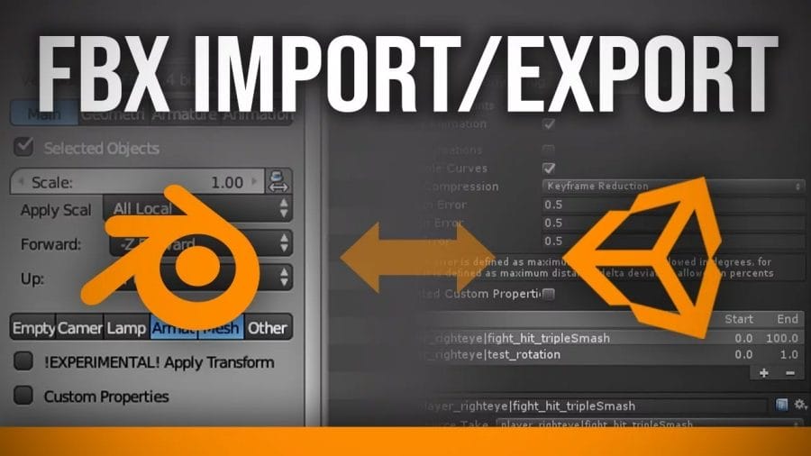 how to import blender models into unity