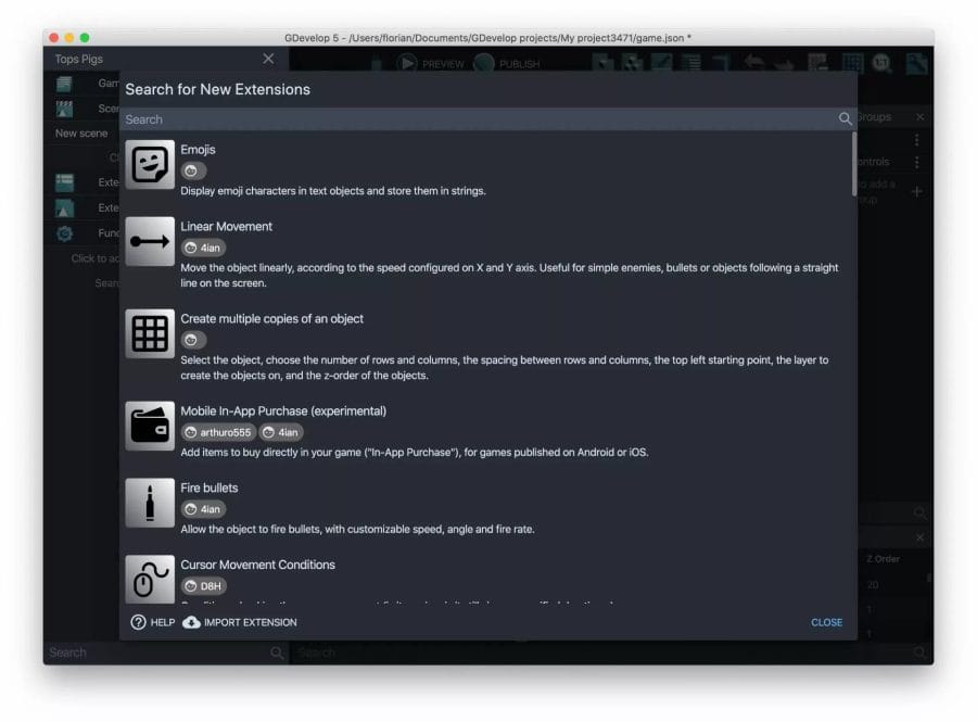 reasons to use GDEVELOP in your game - Gdevelop template