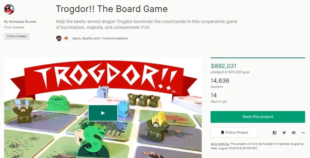 When is the best Time to begin Promoting Your Indie Game - Example of a Kickstarter campaign