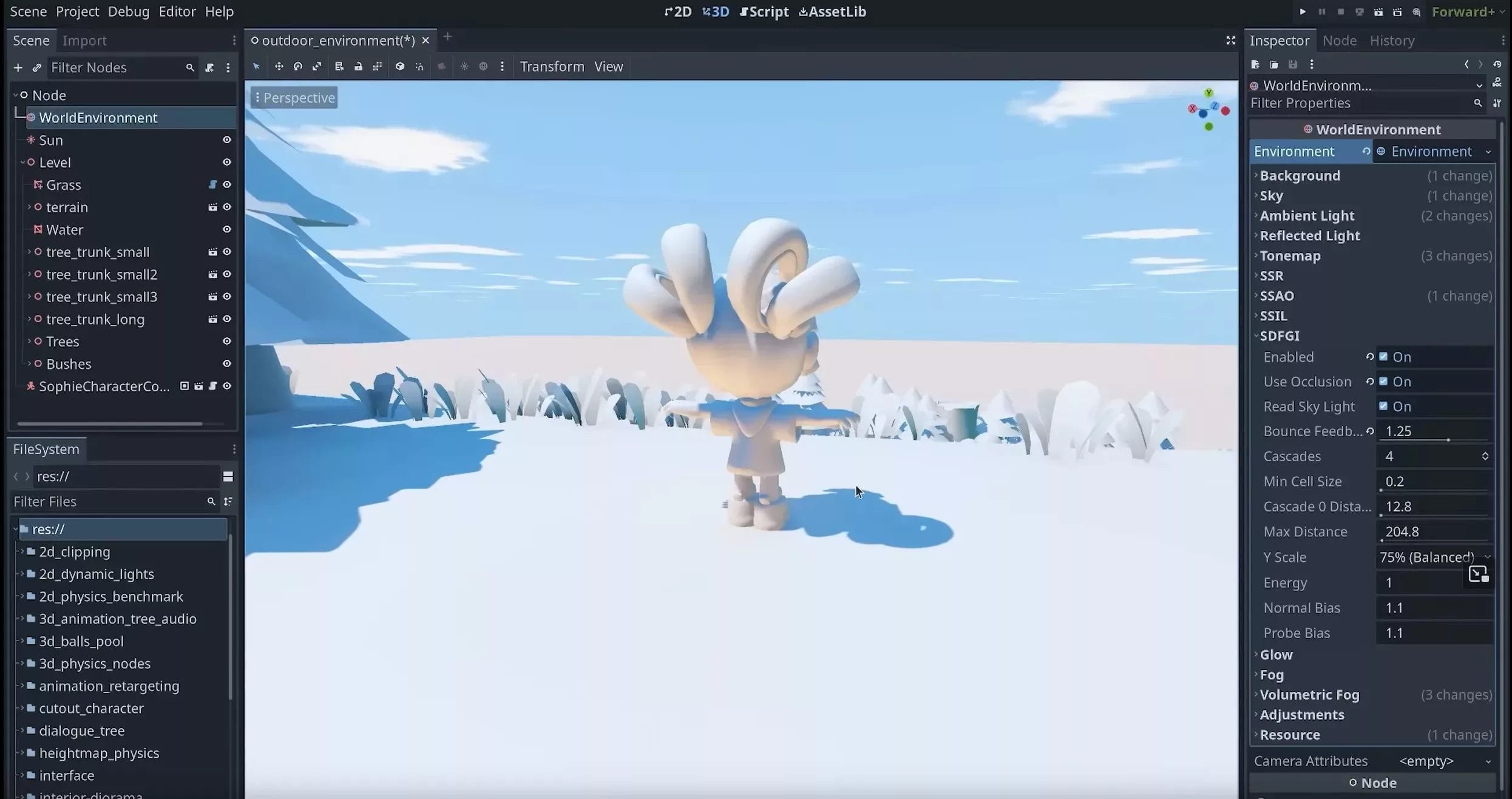 Introducing Godot 4 - Realistic Lighting with Global Illuminationt in Godot 4