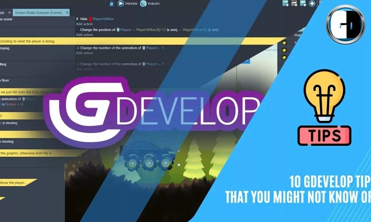 GDevelop Tips: 10 development tips that you might not know.
