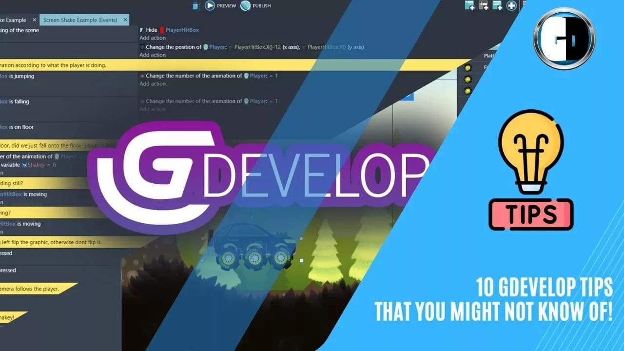 GDevelop Tips: 10 development tips that you might not know.