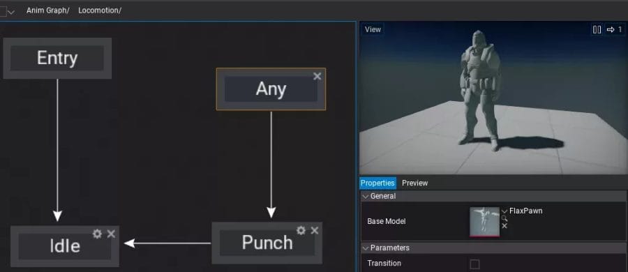 Flax Engine 1.6 Released - Any State in Anim Graph 
