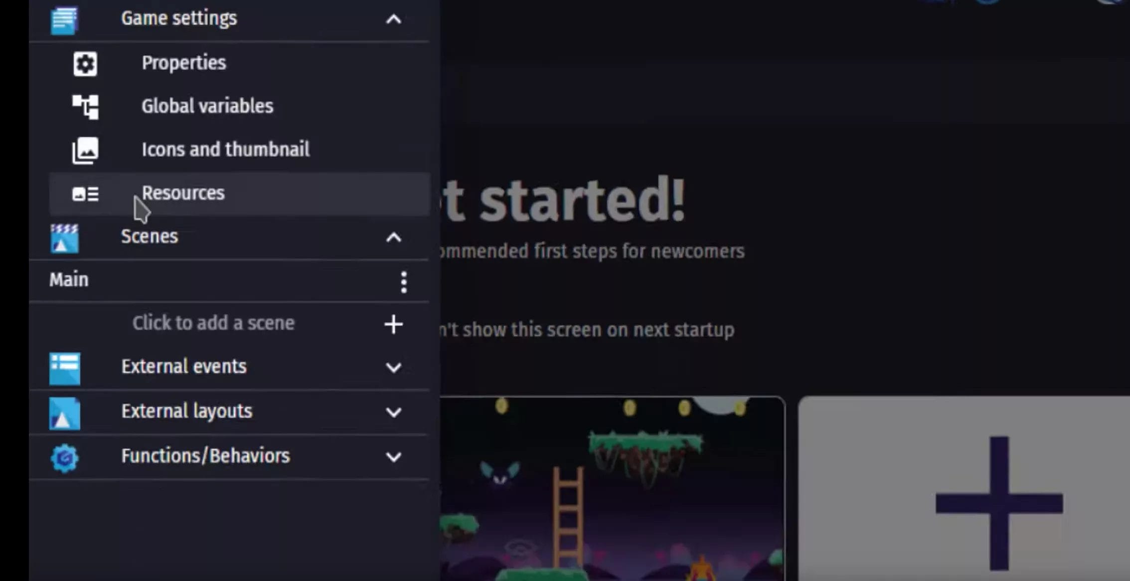 GDevelop Tips  - Use the Resource tab to remove unused objects