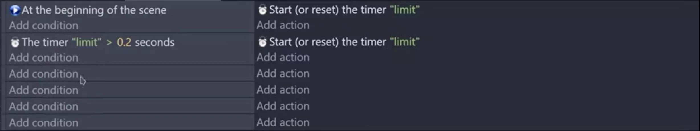 GDevelop Tips  -  Trigger events only when needed