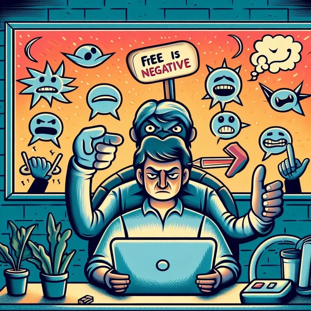 Knowing when to quit Making a Game - You’re Experiencing Burnout -- A man making a game at a desk with a laptop.