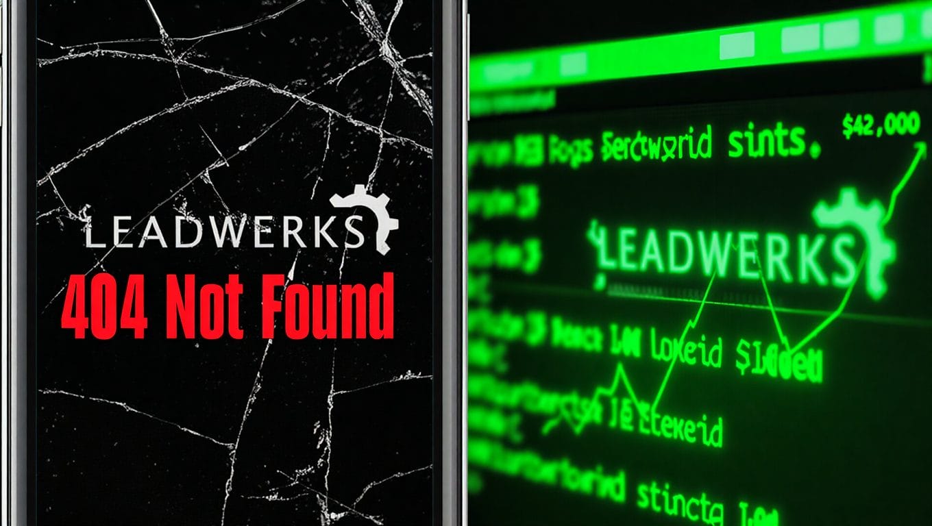  A split image showing the failure of Leadwerks on mobile and its successful Kickstarter campaign for Linux.